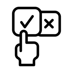 Obraz premium Choice icon, vector, illustration