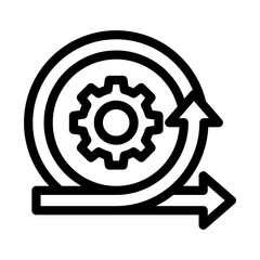 Agile icon, vector, illustration