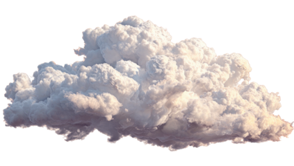 A large, fluffy cumulus cloud