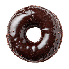 Glossy chocolate donut