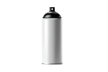 Blank spray can, white/black