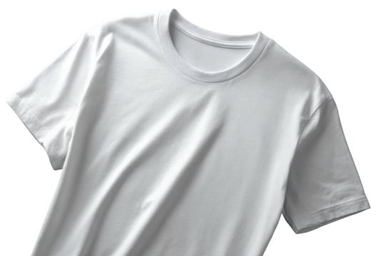 Blank white t-shirt, draped