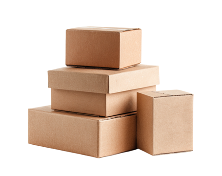 Stacked cardboard boxes (4)