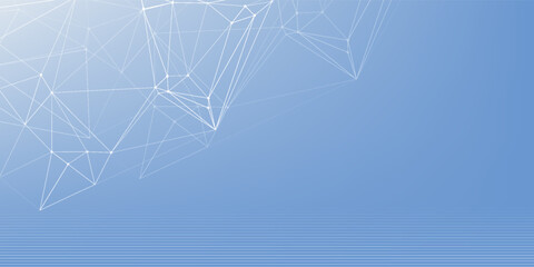 Global network connection banner design template. Header social network communication in the global business concept. Big data visualization. Internet