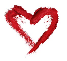 A textured red heart shape