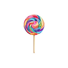 Colorful lollipop on a stick