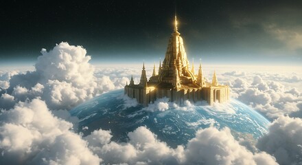 Golden floating city