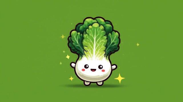 Cute cabbage illustration