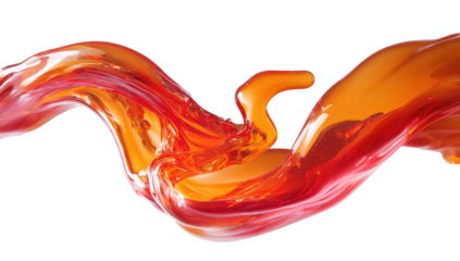 Orange Liquid Splash