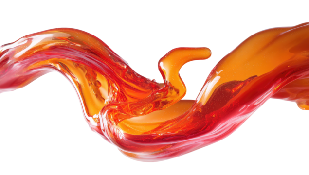 Orange Liquid Splash