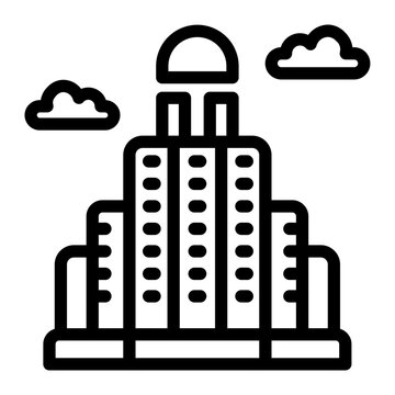 This Kavanagh Building icon is suitable for the Argentine culture, etc.