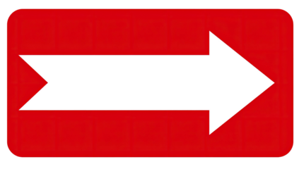 Red rectangle with a white arrow