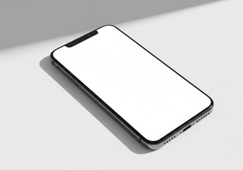 Sleek Smartphone Mockup Modern Device with Blank Screen for App or Website Presentation