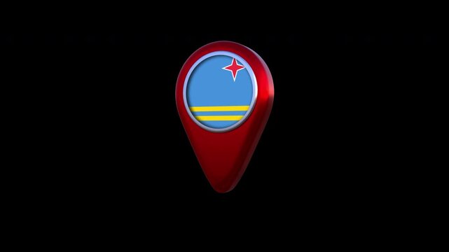 3d Location Map Aruba