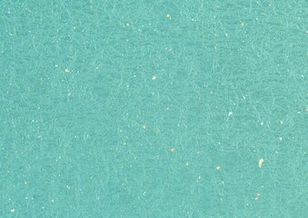 Japanese Washi Paper Texture Turquoise Fibrous Background with Color Specks
