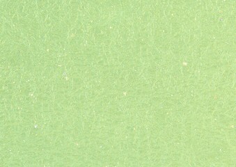 Japanese Washi Paper Texture light green Fibrous Background with Color Specks
