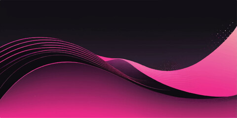 Abstract futuristic purple and pink wave pattern with flowing light lines and texture