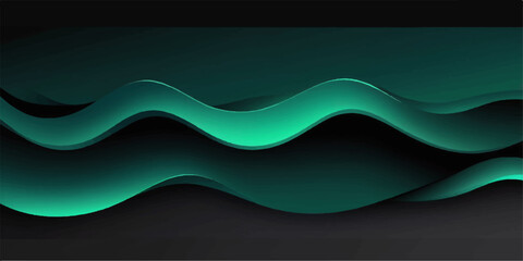 Blue wave abstract vector illustration background design for business banner template