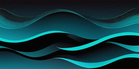Abstract blue wave vector design illustration for web backgrounds and business banner wallpaper