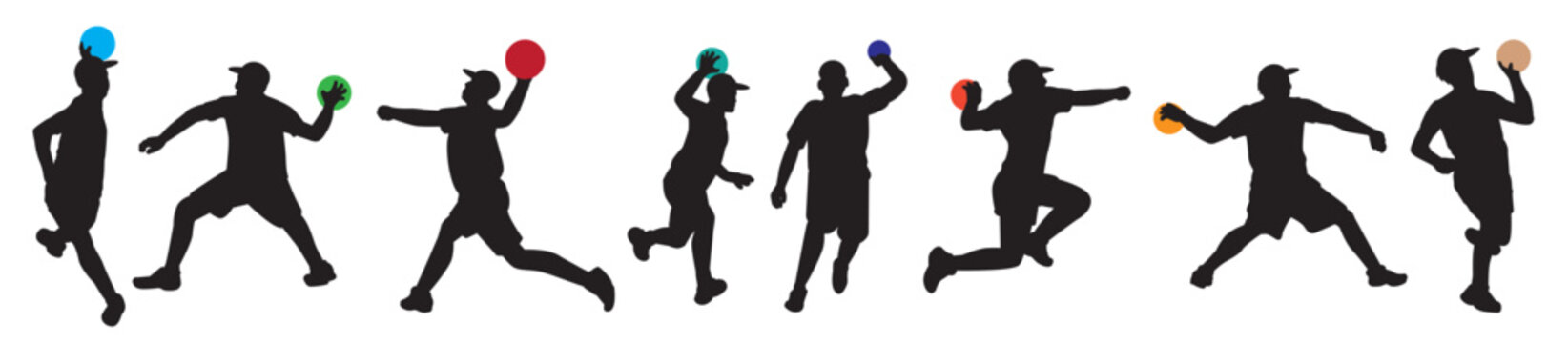 dodge ball icons vector illustration