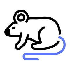This Rat icon is suitable for Pest Control, and related fields.