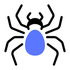 This Spider icon is suitable for Pest Control, and related fields.