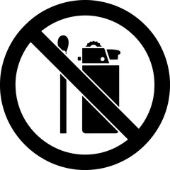 No Smoking or Open Flames: Prohibition Sign for Safety Regulations and Restrictions