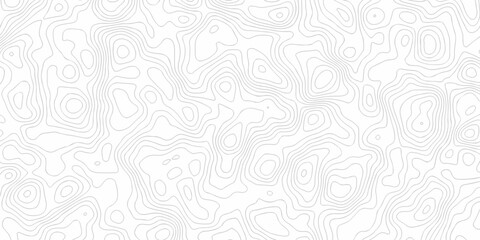 Vector wavy black contour lines topographic grid pattern on white background. Topographic map background with abstract contour line pattern.  Minimal topography design for modern graphics motion wave.