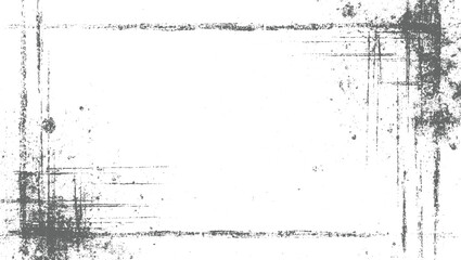 frame Distress Overlay Texture Black and White Scratch Texture Background Grunge Scratched Overlay Distressed Surface vector design on transparent background. 