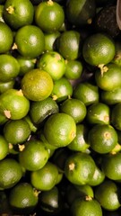 Close-Up of Fresh Green Limes