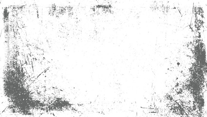 black and white grunge frame Scratches and dirt Vintage dirty overlay distressed Dust overlay textured scratched vector design on transparent background.