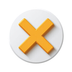 Obraz premium Circular reject symbol. 3D rendered