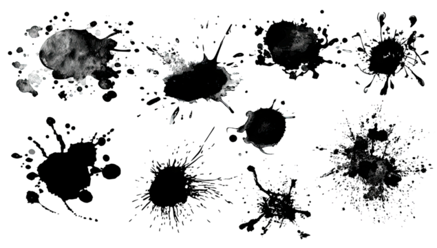 Abstract cosmic splatter