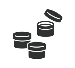 軟膏　ケース　のシルエットイラスト