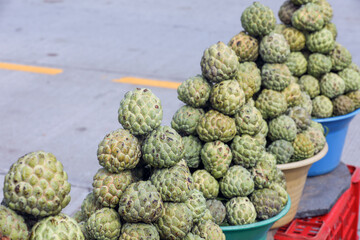 custard apple in the market	

