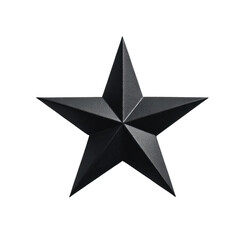 Obraz premium A solid black star design, sharply detailed