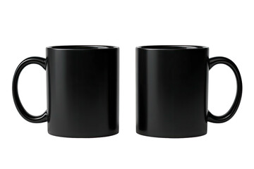 Two identical black mugs (1)