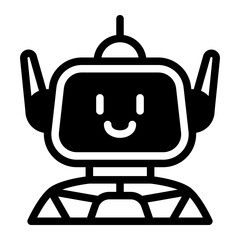 Obraz premium This Robot icon is suitable for Science Fiction, Sci-fi Film, etc.
