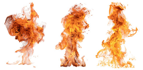 Abstract flames in a unique shape