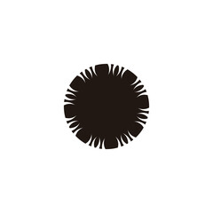 Fototapeta premium Background fire, geometric symbol simple logo vector