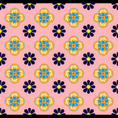 Florida flowers pattern seamless 