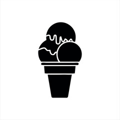 Minimal popsicle icon with melting topping and bite detail. A modern and versatile design, great for menus, apps, or illustration projects