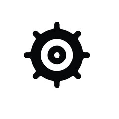 gear icon vector white background