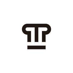 Letter m bakery geometric symbol simple logo vector