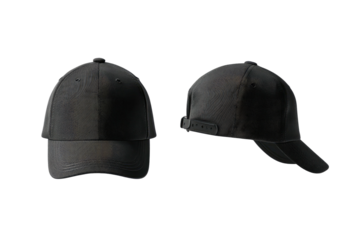 Dark gray baseball cap mockup