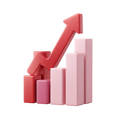 3D graphic of a rising bar graph (3)
