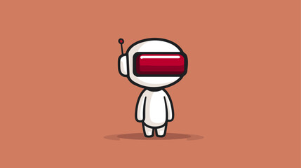 Cartoon astronaut character illustration