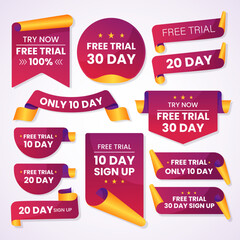 Gradient free trial labels