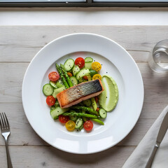 salad with vegetables