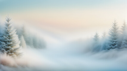 winter landscape in the mountains